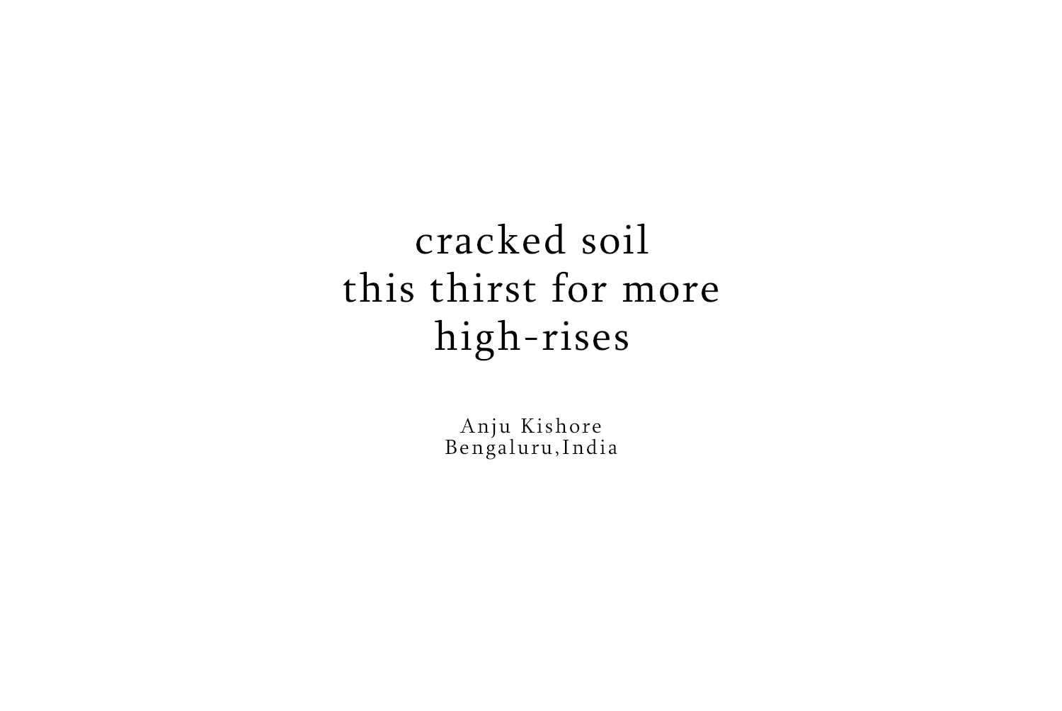 Anju Kishore - cracked soil