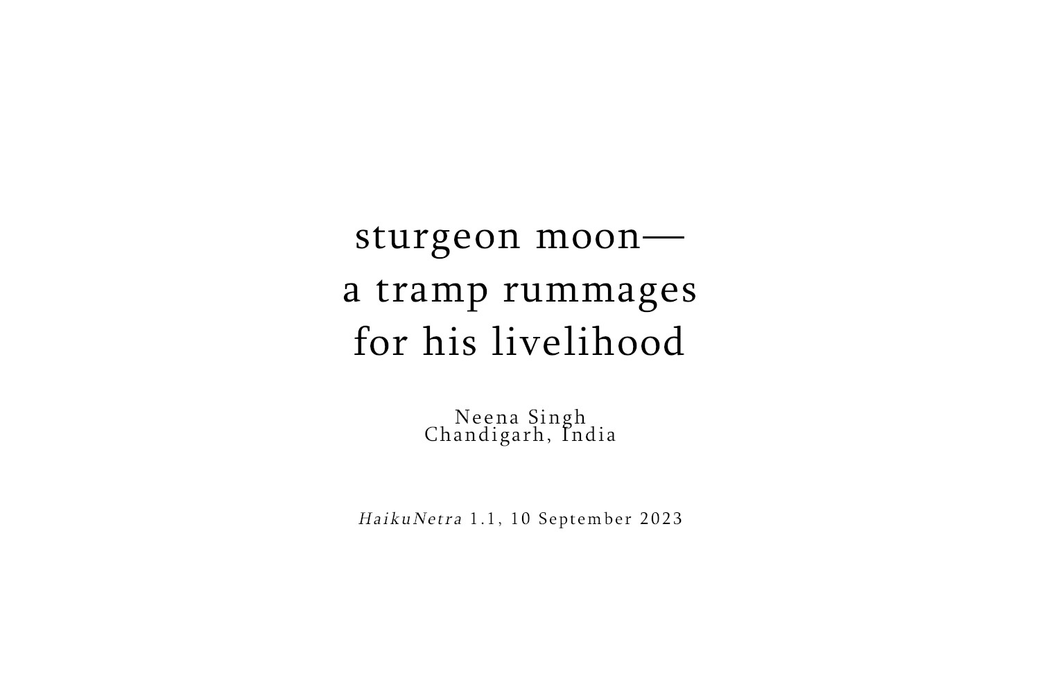 Neena Singh - Sturgeon Moon