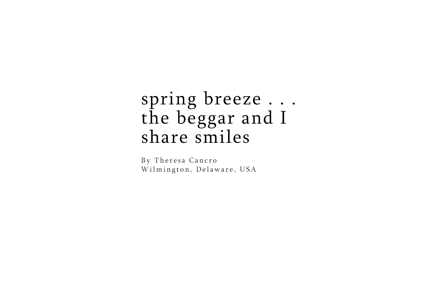 Theresa Cancro - Spring Breeze